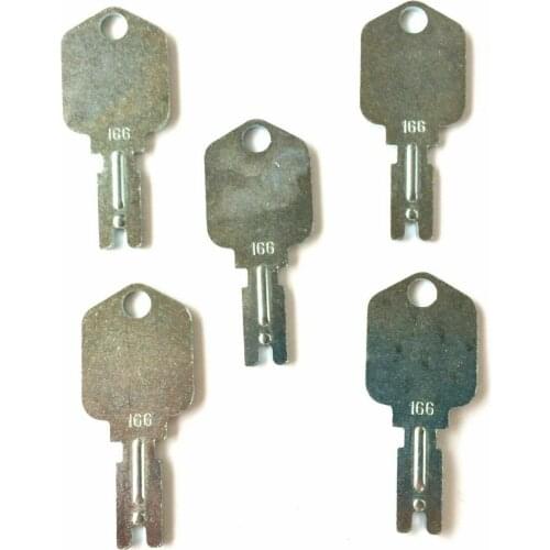 5pc Forklift Ignition Keys For Hyster (1430) Rollers 186304 Construction Equipment Clark Yale Komatsu Crown