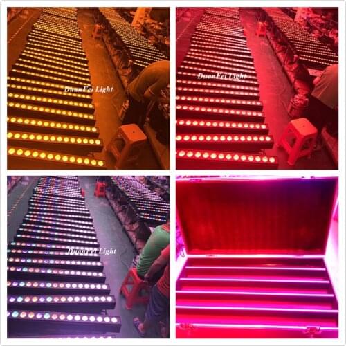 5pcs+flightcase) Pro dj led bar stage light rgbwa wall washer dj pixel bar 18x12w