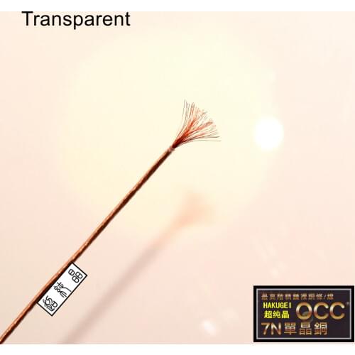 7N single crystal copper PE super-soft fever wire 60 core 23AWG diameter 1.0mm (Price is for 6meters)