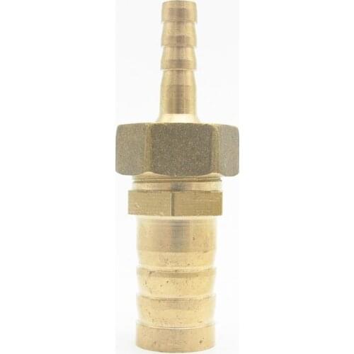 8mm Hose Barb x 19mm Hose Barb Brass Barbed Pipe Fitting Reducer Union Coupling Coupler Connector Adapter For Fuel Gas Water
