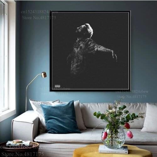 Scrim Poster Rapper Singer Music Album A Man Rose from the Dead Canvas Painting Wall Art Poster and Prints Home Decor