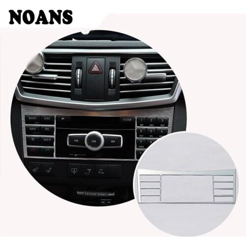 Aluminum For Mercedes Benz E class W212 2009-2015 Car Styling Center Console CD Panel Frame Trim Covers Stickers Accessories