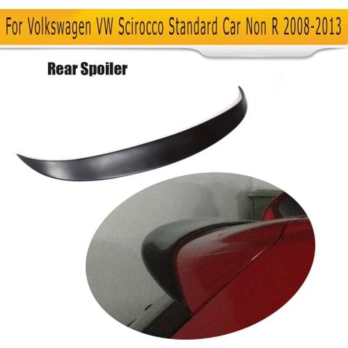 Black FRP Car roof Wing Boot Lip Spoiler For Volkswagen VW Scirocco Standard Only 08-13 Non R