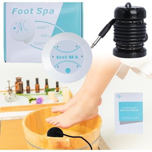 Detox Ionic Feet Spa Bath Machines Cleanse Vibrating Electric Mini Foot Massager Device Whirlpool Anti-stress Care Arrays Aqua
