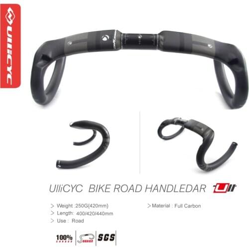 Road Bike Full Carbon Fibre Black Handlebar Carbon Bicycle Handlebar 31.8*400/420/440mm Carbon Bike Parts Free Shipping WB580