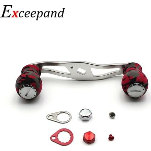 Exceepand CAMO Knob Alloy Baitcaster Rocker Fishing Reel Handle for Abu Garcia Daiwa Baitcasting Reel Grip Saltwater Low Profile