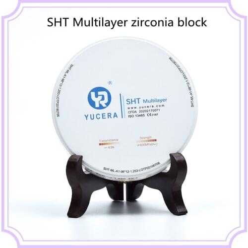 Yucera Zirconia Milling Machine Multilayer Block For Dental Implants Dental CADCAM Solution With B2 B3 C2 Zirconia Disc For Gem