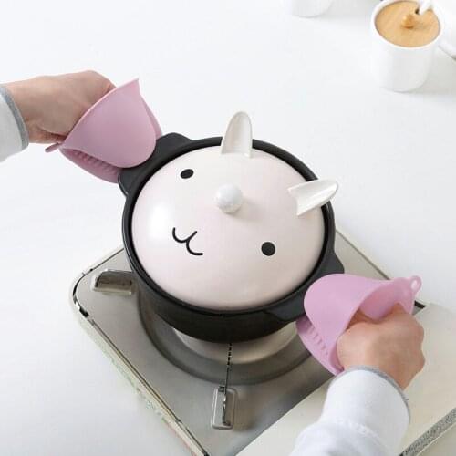 Kitchen Baking silica gel heat insulation clip anti scalding non slip gloves household bowl oven microwave oven Insulation Clip