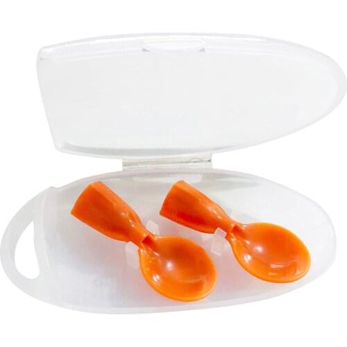 Spoon for Kids Boys Girls Silicone Spoon Feeding Baby Spoons Toddler Flatware Drop Shipping Includes 2 Spoons, 1 Case 20Jan22