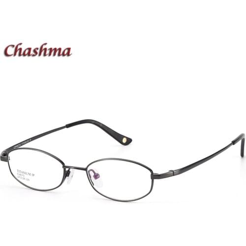 Small Circle Titanium Light Eyeglasses Men Glasses Oval Myopic Glasses Frame Optical Eyewear for High Prescription Lenses