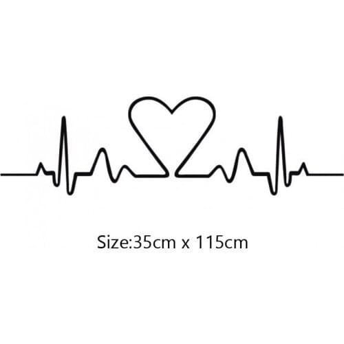 KUCADA heartbeat wall sticker for living room removable wallpaper mural art decal home decor diy pvc WP3917