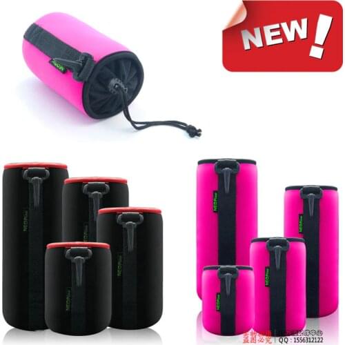 NEOPine Original Portable Neoprene Soft Shockproof Protective Camera Lens Bag Pouch Cover for SONY Nikon Canon LENS Bag