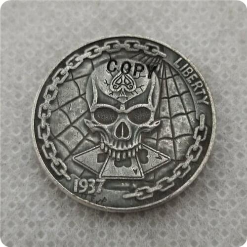 Hobo Nickel Coin_Type #57_1937-D BUFFALO NICKEL copy coins commemorative coins collectibles