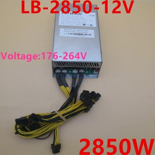 New PSU For LeyBold Single Channel 12V 13*6P E10.1 E10 Rated 2650W Peak 2850W Power Supply LB-2850-12V