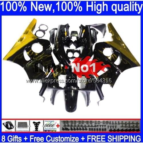 CBR400 RR For HONDA CBR 400 RR 400RR 1988 1989 1990 1991 1992 1993 136MC.110 CBR400RR gold flames NC23 88 89 90 91 92 93 Fairing