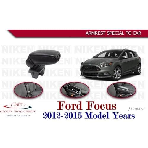 For Ford Focus 3 Armrest 2012-2015 Car Accessories Storage Box Easy Install Universal Cup Holder Interior Auto Charging USB Best