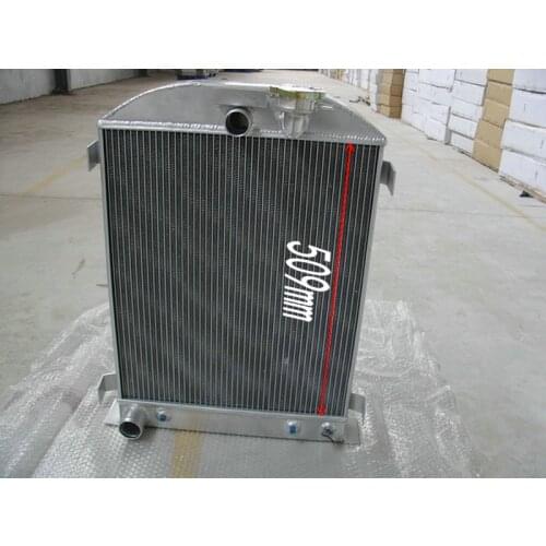 Radiator + Fan For Ford Hot Rod Chopped w/Ford 302 V8 engine 1931 - 1932 Model A 3.3L 32 L-HEAD Naturally Aspirated