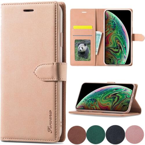 Luxury Leather Flip Stand Holder Case For iPhone 11 Pro Max 12 Pro XS Max XR 8 Plus 7 6 6S Plus Wallet Phone Cover Back Case