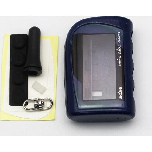 Russian version M4 case keychain for scher-khan magicar 4 Lcd remote controller two way car alarm system free shipping