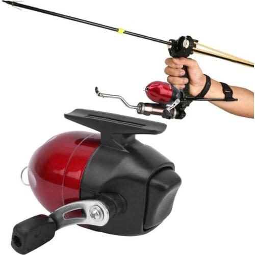 Fishing Reel Slingshot Wheel Shooting Harpoon Dart Reel Speed Ratio 3.0 : 1 Hunting Ice Fishing Reel Fishing Accessory