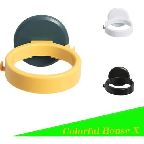 Dish Rack Bathroom Accessories Wall Shelf Nail-Free Hanging Rack Strong Bearing Capacity Easy To Install Wall Storage Orange