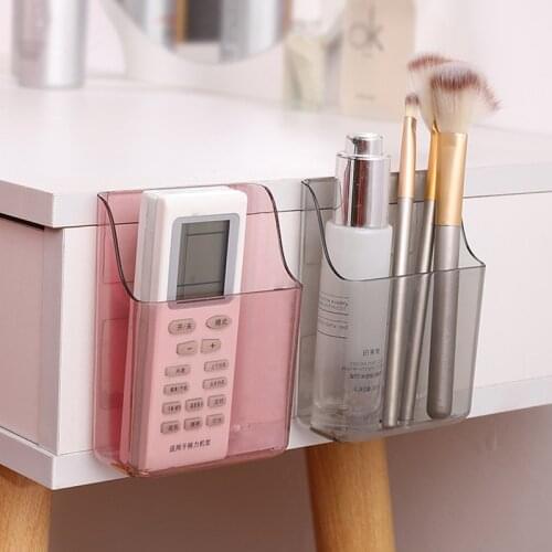 Universal Wall Mount Charger Phone Holder Stand Remote Control Hanger Base Support Hook Hanging Storage Box Rack Home Organizer