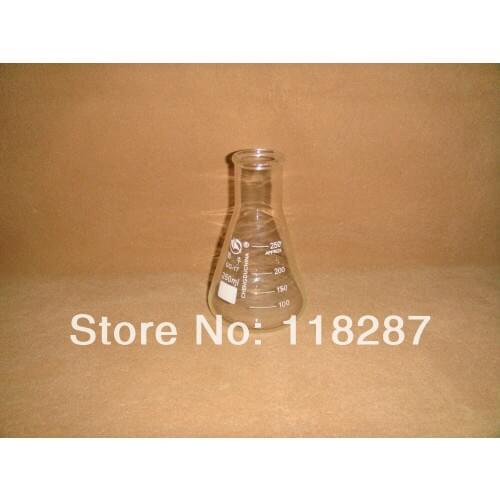 250ml,Erlenmeyer Flask,Conical Bottle,Narrow neck,Lab glassware flask