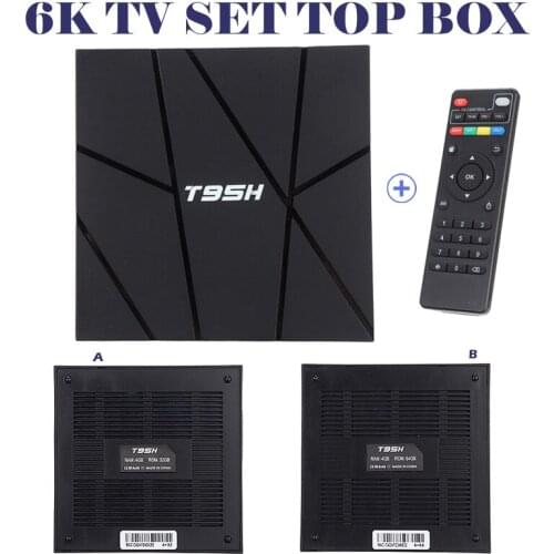4GB+32/64GB Android 10.0 Smart Set Top Box 6K 1080P HD WiFi Media Player TV Boxes With IR Remote Control