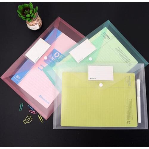 Free Shipping 20PCS/LOT PP Document Bag File Bag Suitable For A4 Paper