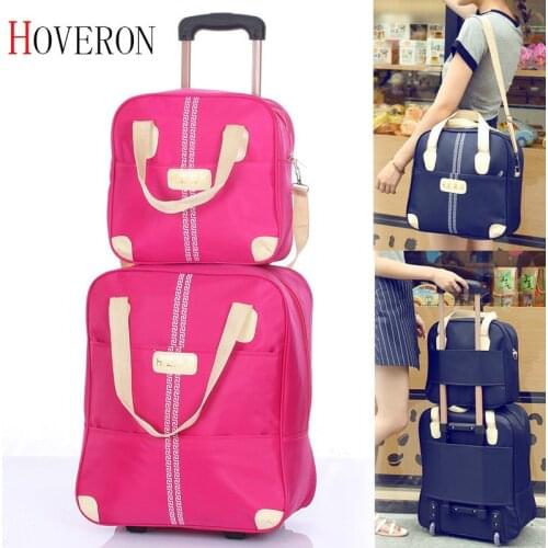 Casual woman travel suitcase portable trolley case rolling suitcase Fashion Rolling Case Travel Bag Wheels Luggage Suitcase