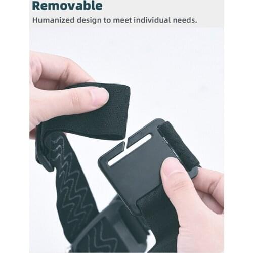 Phone Holder First-Person View ABS Head Strap Mount Headband Holder with Mobile Phone Clip Bracket Fits for Smartphones