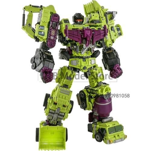 Jinbao 8008 G1 Transformation Toy GT Devastator 6In1 Action Figure Scrapper Oversized 48CM KO NBK Figma Deformation Car Robot