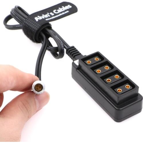 Alvins Cables 3 Pin Male Steadicam Zephyr to Multiple Tap Output 4 Port Female D-tap Splitter Cable