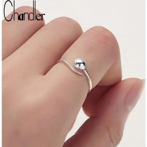 Chandler Tail Rings Friend Geometric Jewelry Copper Round Disc Circle Rings For Women Personnality Opening Slim Everyday Anel