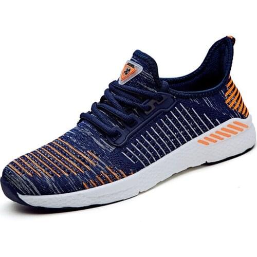 Summer Men Shoes Lac-up Mesh Men Casual Shoes Lightweight Comfortable Breathable Couple Walking Sneakers