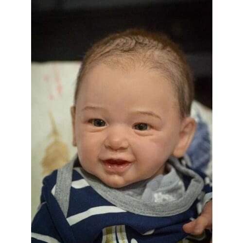 NPK 21inch Reborn Doll Kit Phoenix Lifelike Soft Touch Fresh White color Soft Flexible Unfinished Doll Parts