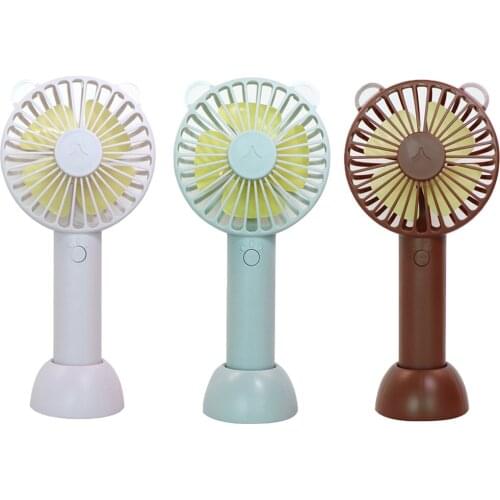 5V Mini USB Fan Small Desk Fan Rechargable Cool Fan 3-Speed for School