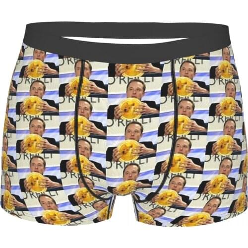 Dogecoin Coin Creative Doge Underpants Breathbale Panties Man Underwear Print Shorts Boxer Briefs