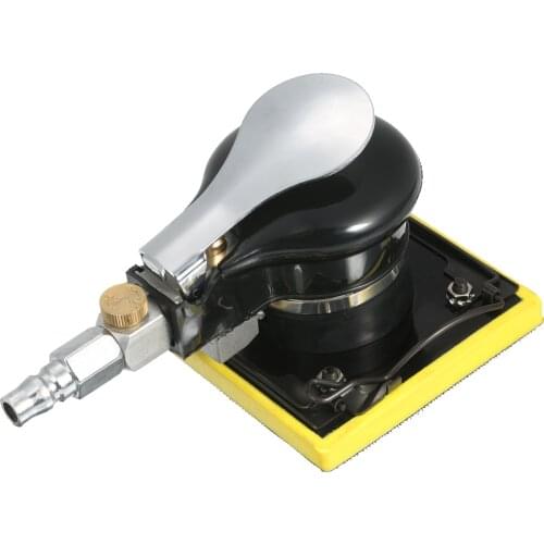 Pneumatic Random Orbit Sander Air Sander Polisher Small Triangular Palm Sander Mouse Detail Sander for Car Corner Paint