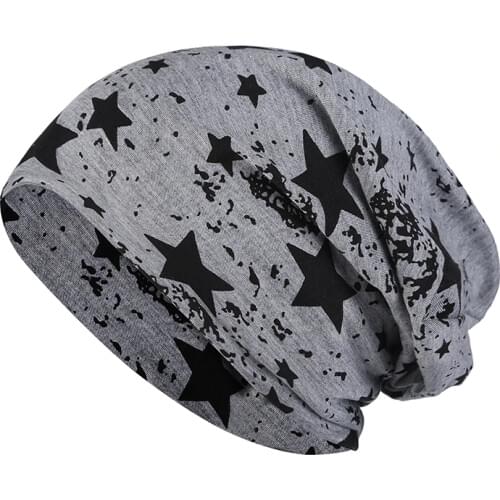 Star Letter Print Autumn Winter Hats For Women Men Hip Hop Beanies Skullies Unisex Men Cap Spring Warm Ladies Thin Knitted Hat