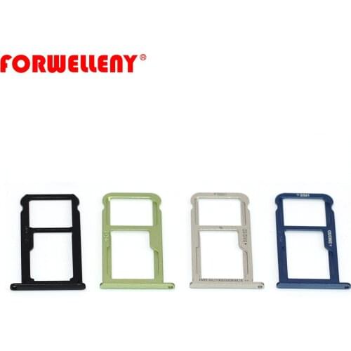 For Huawei P10 Micro Sim Card Holder Slot Tray Replacement Adapters black silver gold blue green VTR-L09, VTR-L19, VTR-L29