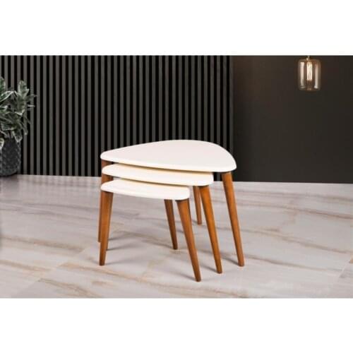 Modern Cream Triangle Zigon Coffee table Pad coffe table