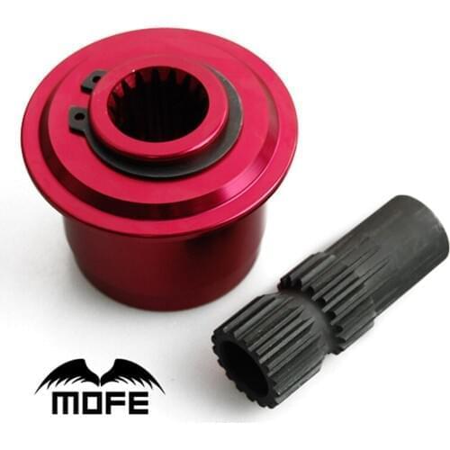 MOFE PINK Universal Aluminum Steering Wheel Snap Off Quick Release Hub Adapter Boss kit