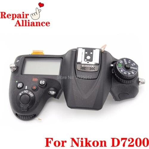 Top Cover Case Shell with Flash Board Top LCD Shutter Release Mode Dial Button Repair Part For Nikon D7200 SLR