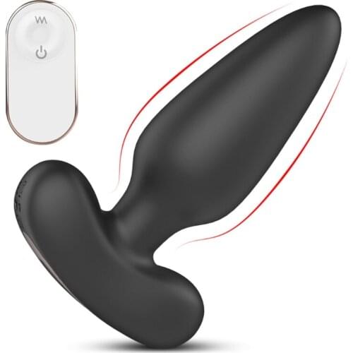 9 Frequency Waterproof Silicone Vibrating Machine Massager Plug Pleasure Vibrator Butt Stimulation Adult Sex Toys for Women Men