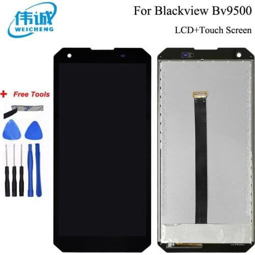 For Blackview BV9500 Bv9500 Plus LCD Display and Touch Screen With Frame Replacement +Tools For Blackview BV9500 Pro Sensor LCD