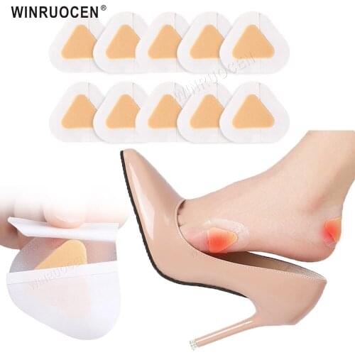 10PCS Gel Shoes Stickers Soft Hydrocolloid Pads Relief Pain Blisters Bunions Corns Calluses Friction Pressure Spots Heel Pain