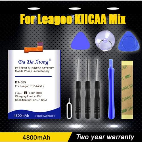100% Original BT-565 4550mAh Replacement Batteries For Leagoo KIICAA Mix T5 T5C Smart Phone Battery+ free gfit