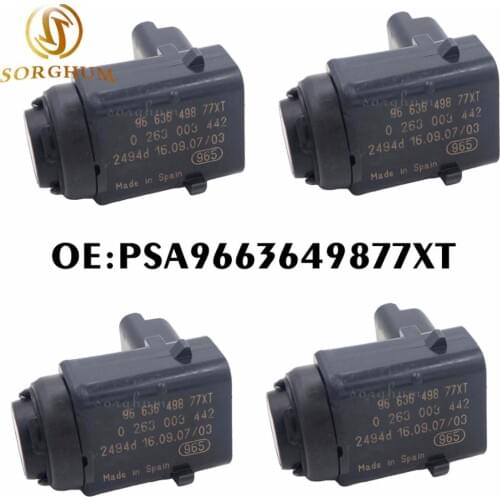 4PCS PDC Parking Sensor Fits For Peugeot 407SW Citroen 9650935277 PSA 9663649877 XT ZR 6590.88