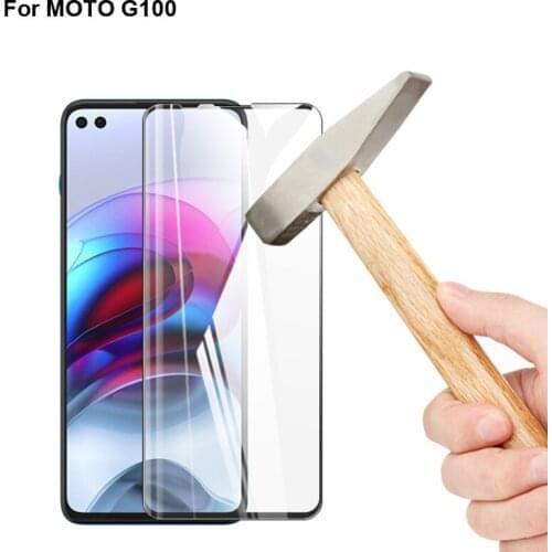 5PCS Full Curved Screen Protector For MOTO G100 Full Cover Tempered Glass For MOTO G 100 Protective Flim